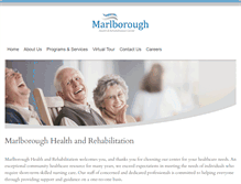 Tablet Screenshot of marlboroughhealthcare.com